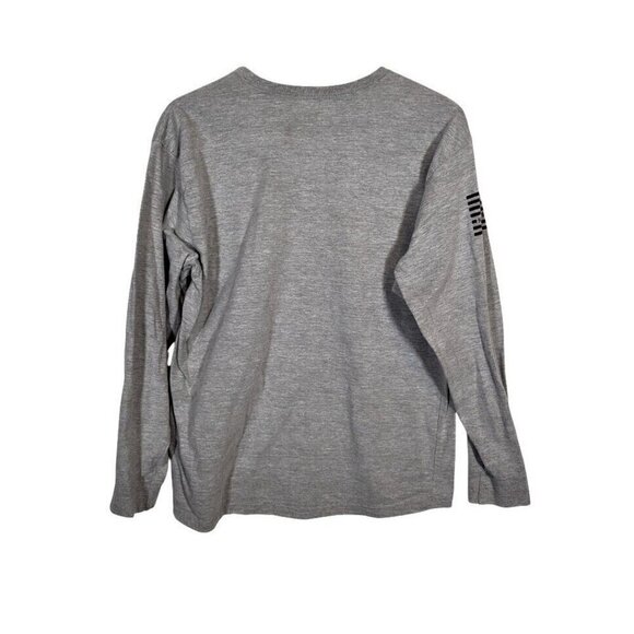 Howitzer MFG Men's Longsleeve Tee Don't Tread On Me Military Grunt USA Sz L Gray - Picture 5 of 5